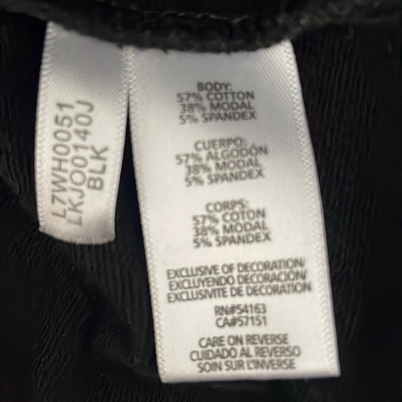 Karl Lagerfeld, Gold Tone Sunglasses on Black long sleeve Top, Size PSmall - Picture 8 of 9